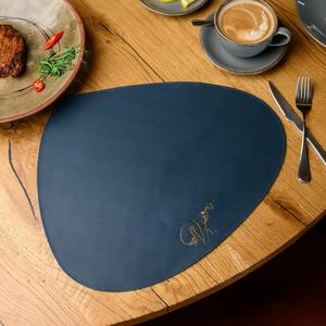 Genuine Leather Place Mat <b>Special</b> <b>Purpose</b> <b>Bags</b> & <b>Cases</b> Real Cowhide Tableware Mat For Fine Dining LPM-0203 - Product Image 3