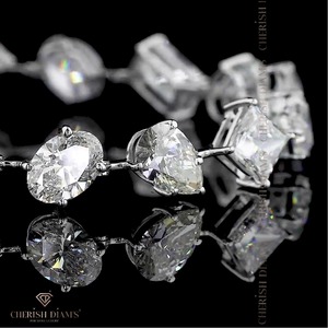 Bracelet tennis élégant en diamants de laboratoire à taille mixte, certification IGI, clarté VVS, or 10/14/18 carats, tendance pour l'exportation en gros - Product Image 4