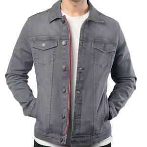 Men Winter Jeans <b>Jacket</b> Front Logo Trendy Casual Streetwear Washed Long Sleeve <b>Lightweight</b> Breathable Quick Dry Eco-Friendly - Product Image 1