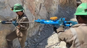 20 हाथ से आयोजित हार्ड रॉक रॉक ड्रिल मशीन हाथ से संचालित खदान मिनी एयरलेग वायवीय खनन ब्लास्थोल रॉक हैमर ड्रिल रिग - Product Image 4