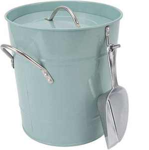 Hammered Brown Finish Insulated Stainless Steel Champagne Cooler <b>Ice</b> <b>Bucket</b> Set <b>with</b> <b>Lid</b> Scoop Tongs Strainer <b>Ice</b> <b>Bucket</b> - Product Image 5