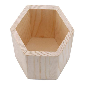 Porte-stylo en bois naturel personnalisé avec logo, organisateur de bureau en bois à peindre soi-même, papeterie durable pour bureau, maison, étudiants, vente en gros - Product Image 2