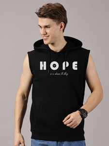 Haut à capuche sans manches pour homme OEM, 100 % polyester, imprimé, style décontracté, débardeur à capuche, vêtements personnalisés par sublimation - Product Image 5