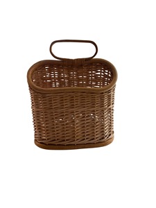 Panier rond en osier tressé à la main avec poignée, paniers de rangement écologiques faits à la main, rotin naturel, multifonctionnel moderne, fabriqué à Hanoï - Product Image 6