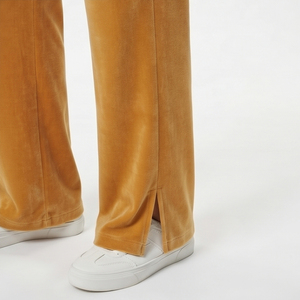 Ensemble de survêtement de maternité ample en velours pour femme, 100% coton, avec sweat à capuche zippé et pantalon de survêtement oversize pour allaitement - Product Image 5