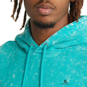 Heavyweight Acid Wash Hoodie Retro <b>Sun</b> Faded Cotton Oversized <b>Drop</b> Shoulder Men Streetwear Winter Pullover OEM - Product Image 6