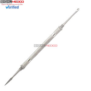 2pcs Professional Beauty <b>Blackhead</b> <b>Extractor</b> Set Stainless Steel Waterproof Reusable Acne Removal Lancet <b>Tool</b> - Product Image 2