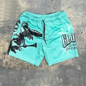 Ensemble de t-shirts courts et shorts pour hommes de haute qualité, streetwear, durable, respirant, pour les activités de plein air estivales, en coton, imprimé - Product Image 3