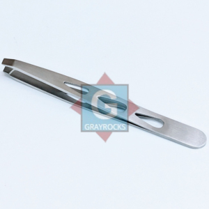 แหนบคิ้วสแตนเลส ปลายเฉียง ดีไซน์ทันสมัย เครื่องมือเสริมความงามที่ทนทาน - Product Image 1