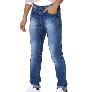 Best Selling Plus Size Regular Fit Casual Flat Front Breathable Eco-Friendly Denim <b>Jeans</b> for Men - Product Image 2