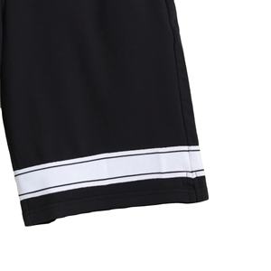 Pantalones cortos básicos de felpa de algodón 100% para hombre, patrón de rayas, transpirable, lona media, servicio OEM, cierre con cordón, estilo informal - Product Image 5