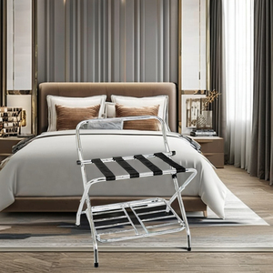 Fabriqué à Taiwan Porte-bagages pliable de qualité supérieure avec porte-bagages inférieur pour hôtel - Product Image 5