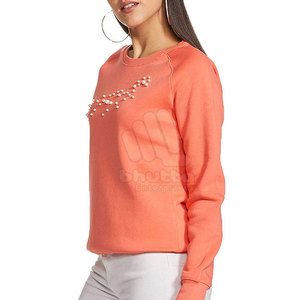 <b>Women</b> Winter Rhinestone Sweatshirt Soft Fabric Eco-Friendly Breathable Front Logo Fashion Hoodie for Trendy Casual Wear - Product Image 3