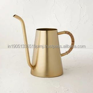 Regadera de jardín de metal personalizada, latas de agua galvanizadas para plantar con regaderas de esmalte verde para jardín y hogares - Product Image 5