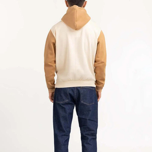 Sudadera con Capucha para Hombre, Corte Regular, 100% Algodón, Estampado con Bloques de Color Otoñales, Bolsillos Exteriores Tipo Canguro, Estilo Casual Deportivo - Product Image 3