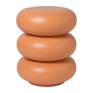 Table basse ronde dorée en métal pour la maison, le salon, les villas, usage décoratif, meuble de salon avec base noire - Product Image 4