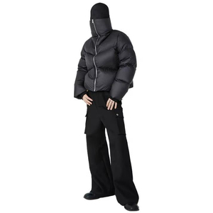 Veste d'hiver matelassée pour homme de haute qualité, respirante, imperméable, à capuche, col montant, légère, chaude et tendance - Product Image 5
