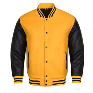 Premium Quality Eco-Friendly Windproof Breathable Varsity Jacket for Men Front Durable <b>Woolen</b> Fabric Classic Style for Casual - Product Image 4