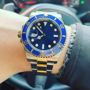 สายนาฬิกาทองคุณภาพสูง 904L ขนาด 41 มม. นาฬิกาจักรกล 3235 กระจกแซฟไฟร์ ออโตเมติก กันน้ำ 300 ม. นาฬิกาดำน้ำสำหรับผู้ชาย - Product Image 5