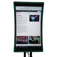 Moniteur tactile incurvé de 43 pouces avec éclairage LED compatible avec Advantech CRV-430WP