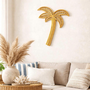 Various design rattan <b>wall</b> <b>decor</b> make in Vietnam with wholesale price and OEM ODM color - Product Image 2