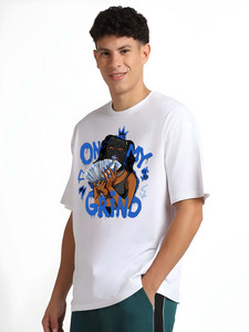 Camiseta de Manga Corta con Estampado Urbano, Diseño Personalizado, Cuello Redondo, Talla Grande, 100% Algodón Jersey, Ecológica, para Hombre - Product Image 2