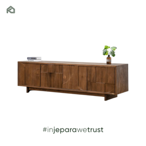 Premium Reclaimed Teak Sideboard Living Room <b>Rustic</b> Wooden Credenza Buffet Storage <b>Cabinet</b> Eco Friendly Furniture Villa - Product Image 2