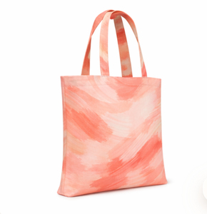 Bolsa de lona de tamaño mediano con estampado de acuarela de coral, asa superior, para compras, uso diario, ecológica, reutilizable, bolsa de compras impresa - Product Image 5
