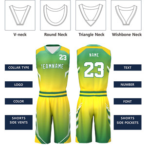 Conjunto de Uniforme de Baloncesto para Hombre, Estilo Moderno, Personalizable con el Logotipo del Equipo, Camiseta y Pantalones Cortos, Equipamiento Deportivo de Entrenamiento - Product Image 5