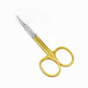 Professional Curved Stainless Steel Blade Right Handed Manicure Micro Spring <b>Scissors</b> Durable <b>Nail</b> Art With Round Handle Sharp - Product Image 4