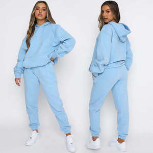 Custom Women’s Dusty Pink Tracksuit <b>Set</b> Sweatshirt <b>Jogger</b> Pants <b>Matching</b> Casual Sportswear Two Piece Outfit - Product Image 6