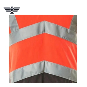 Polo de sécurité haute visibilité personnalisé en polyester |   Vêtements de travail réfléchissants de classe 2 ANSI |   Uniforme de travail industriel pour hommes - Product Image 4