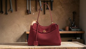 <b>Black</b> Genuine Leather High Quality Tote <b>Bag</b> Elegant Minimalist Shoulder Handbag with Zipper Closure Spacious Gift for Her - Product Image 4