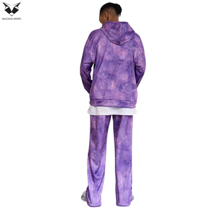 Ensemble sweat à capuche et pantalon minimaliste pour homme avec imprimé lettres, 2 pièces, Street Rush 2026, qualité supérieure, service OEM ODM, fournisseur fiable - Product Image 4