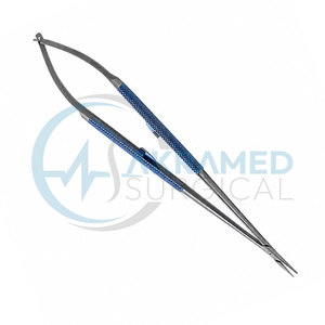Porte-aiguilles microscopiques en titane Jacobson 21 cm, instrument de microchirurgie cardiovasculaire, outil chirurgical manuel Akramed - Product Image 3