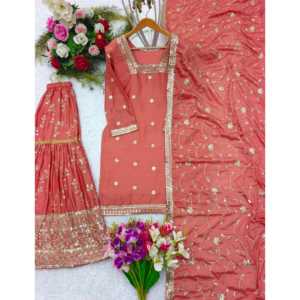 Robes de soirée de créateur, robes de bal élégantes, haut-Sararo et dupatta fantaisie - Product Image 2