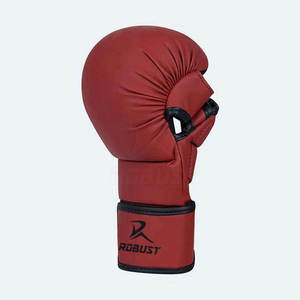 Guantes de Cuero para MMA, Artes Marciales y Entrenamientos de Boxeo, con Material Transpirable, Palma Antideslizante, Cierre de Gancho y Bucle, Ajuste Seguro - Product Image 4