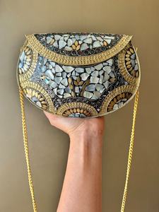 LUXURY CRAFTS Pochette en mosaïque en métal pour femme Fashion-Classic-Casual Sling Bag for Bridal Party & Wedding à un prix - Product Image 4