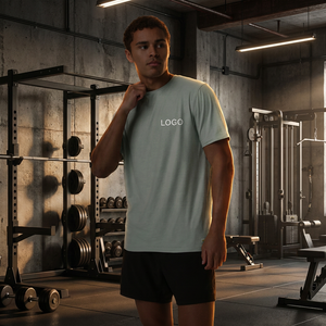 T-shirt en coton jersey pour homme, coupe classique, col rond, manches courtes, personnalisable, motif dessin animé sur le devant, décontracté, écologique et respirant, vente en gros - Product Image 1