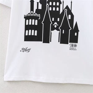 เสื้อยืดผู้หญิงแบบลำลองพิมพ์ลายถักนิตติ้ง OEM ผลิตตามสั่ง - ผ้าฝ้ายนุ่มใส่ได้ทุกวัน สำหรับแบรนด์แฟชั่นและแบรนด์ส่วนตัว - Product Image 4