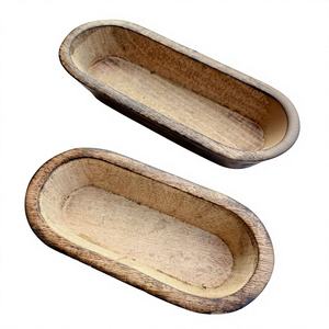 Portavelas Ovalado de Madera con Forma de Bote - Product Image 3