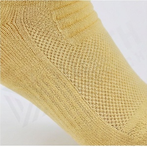Yellow Crew <b>Socks</b> Solid Color Breathable Knitted Cotton <b>Socks</b> For Daily Wear Summer Casual Style Adult Size - Product Image 5