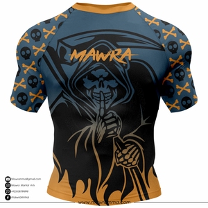 Camiseta de Compresión MAWRA para Hombre, Manga Corta, Sublimada Personalizada, de Secado Rápido, Poliéster y Spandex, Unisex - Product Image 5