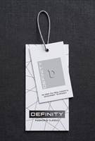 Étiquettes suspendues personnalisées en papier écologique à prix abordable avec impression par transfert thermique de logo/nom pour vêtements, sacs et chaussures