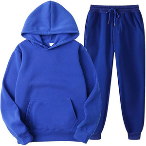 Ensemble de survêtement unisexe jaune à capuche, manches longues, couleur unie, décontracté, respirant, coupe régulière, 100 % coton, pour l'automne - Product Image 6