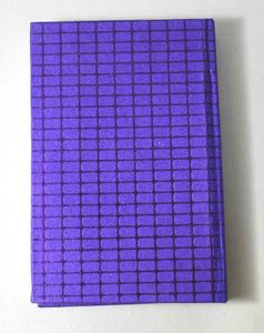 Camelon Exports Metallic Blue Color Embossed Check Cover Recycled Handmade Cotton Paper Glue Bound 48 Sheets <b>A5</b> <b>Diary</b> Stationery - Product Image 4