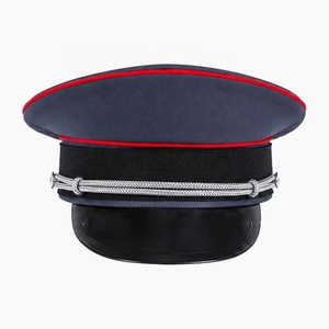 OEM Custom Handmade Ceremonial <b>Peak</b> <b>Cap</b> Embroidered Dress Visor <b>Cap</b> Custom Logo - Product Image 1