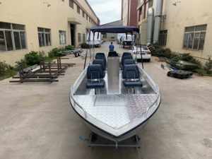 Wholesale 2026 Kinocean Hot 20 ft Aluminum Passenger Boat With Awing For <b>Transport</b> High Quality Supplier Premium Grade - Product Image 5