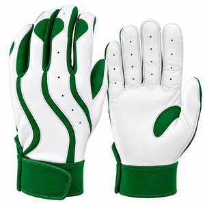 Gants de frappe de baseball à prix abordable, fermeture auto-agrippante, cuir respirant, paume antidérapante - Product Image 2