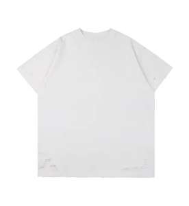 T-shirt personnalisé déchiré et vieilli, T-shirt vintage délavé pour homme, T-shirt ample et vieilli pour homme - Product Image 3